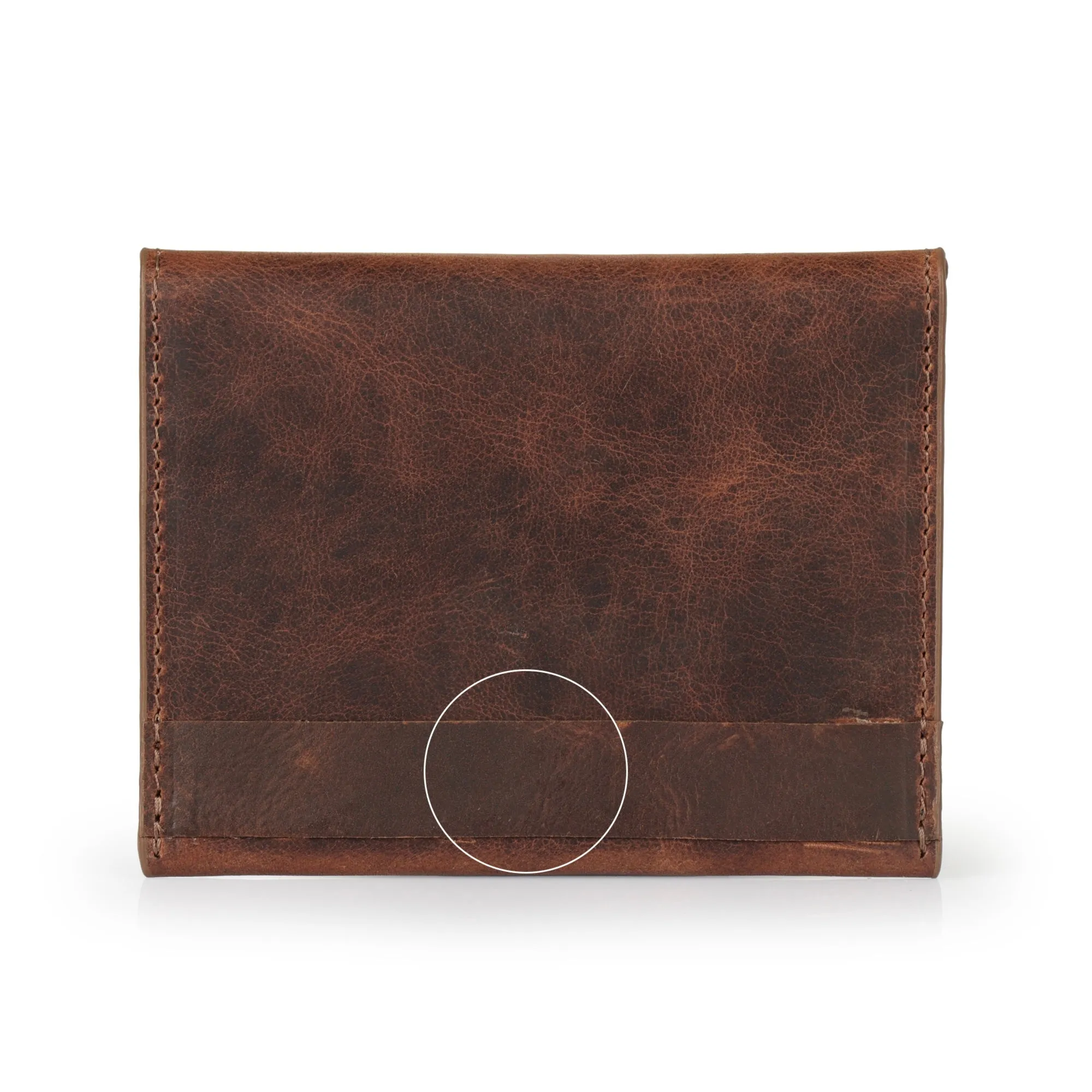 Almost Perfect | Salmon Leather Envelope Wallet - Small