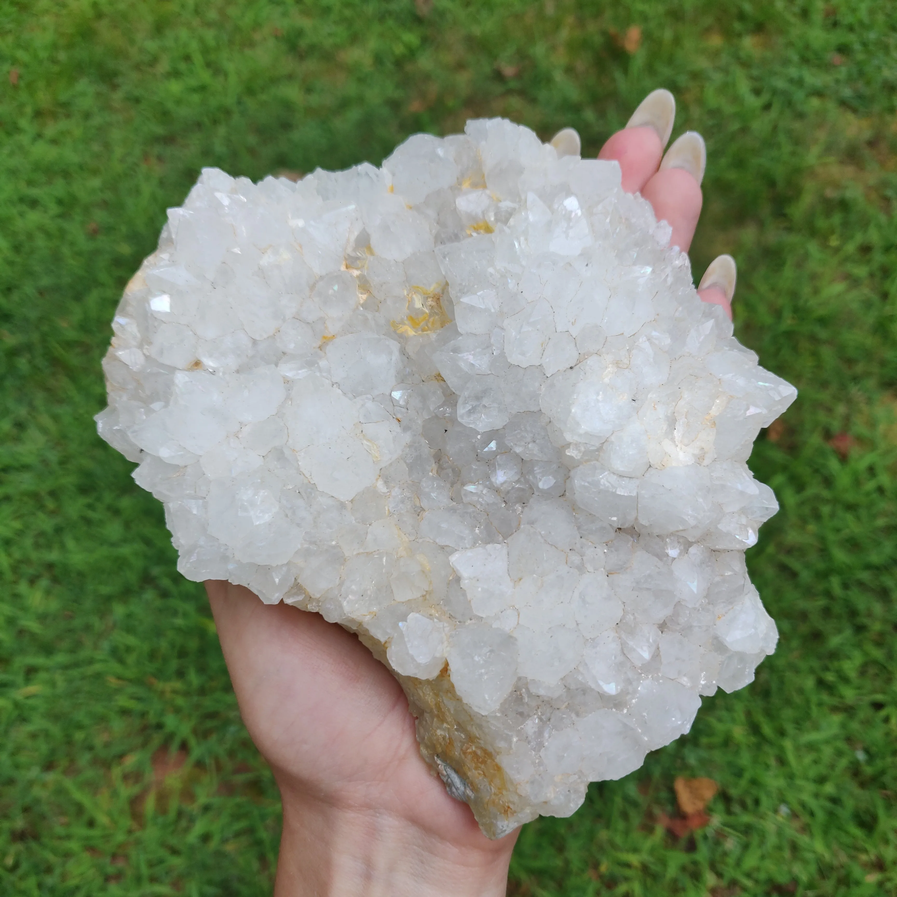 Anandalite Cluster, Natural Aurora Quartz Cluster (#J4)