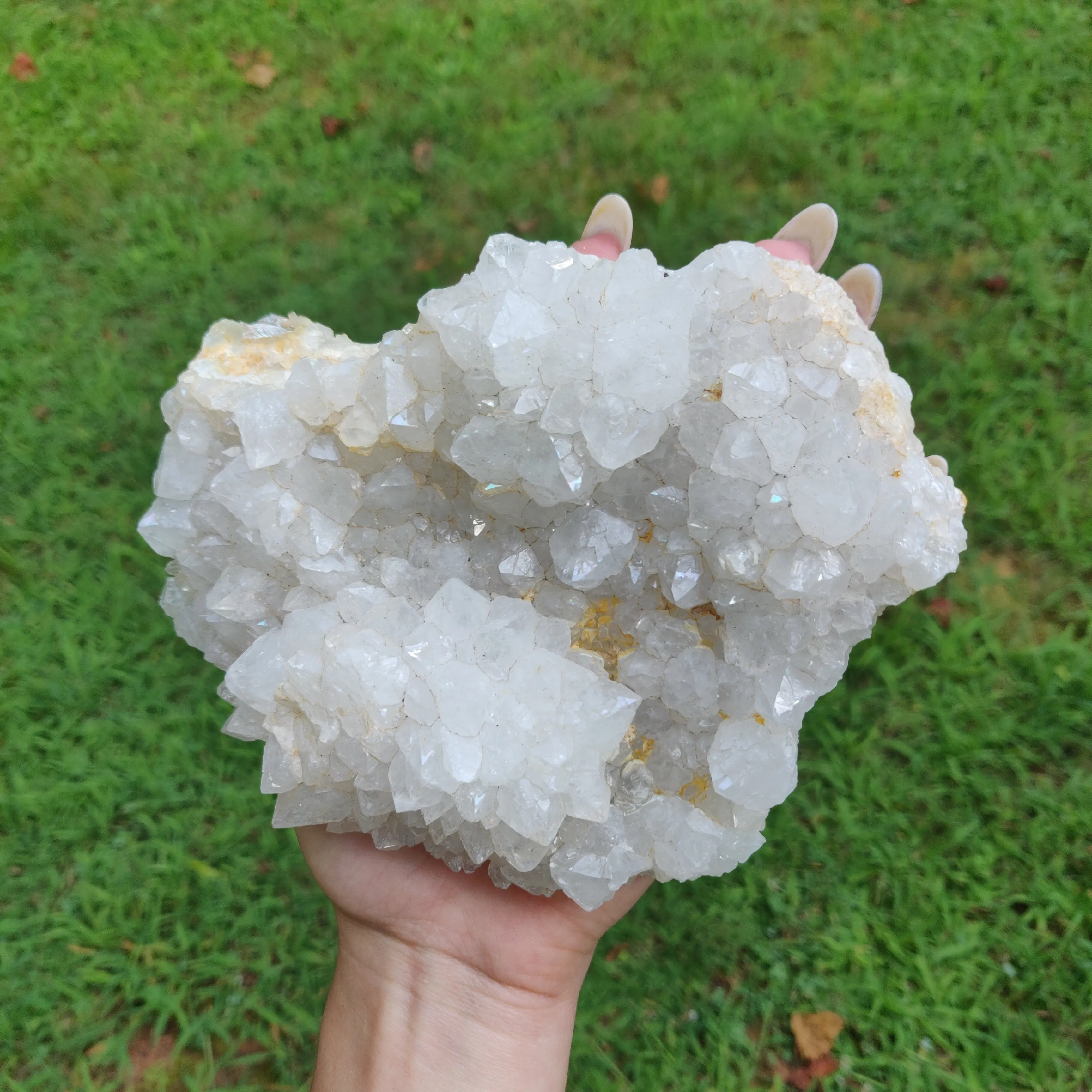 Anandalite Cluster, Natural Aurora Quartz Cluster (#J4)