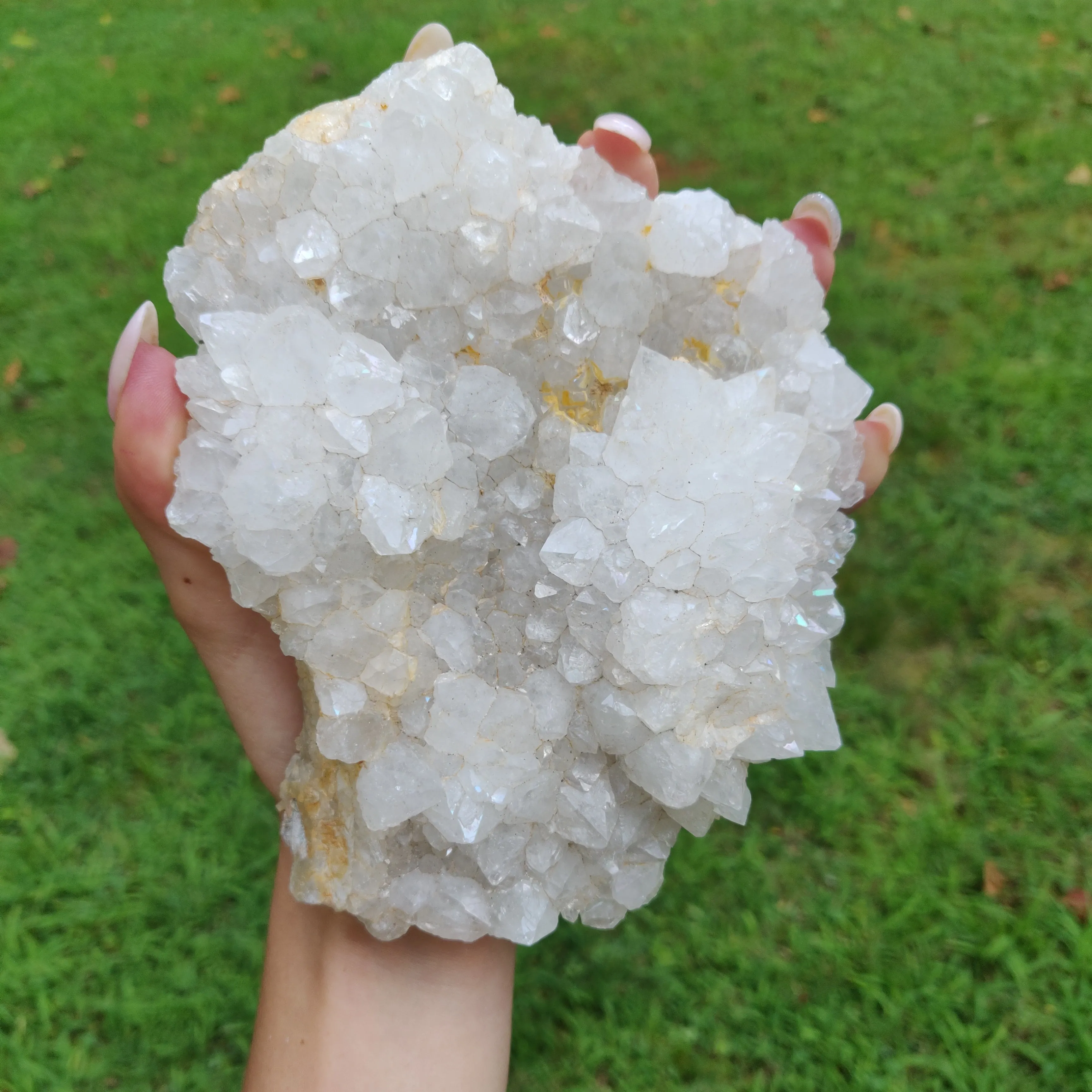 Anandalite Cluster, Natural Aurora Quartz Cluster (#J4)