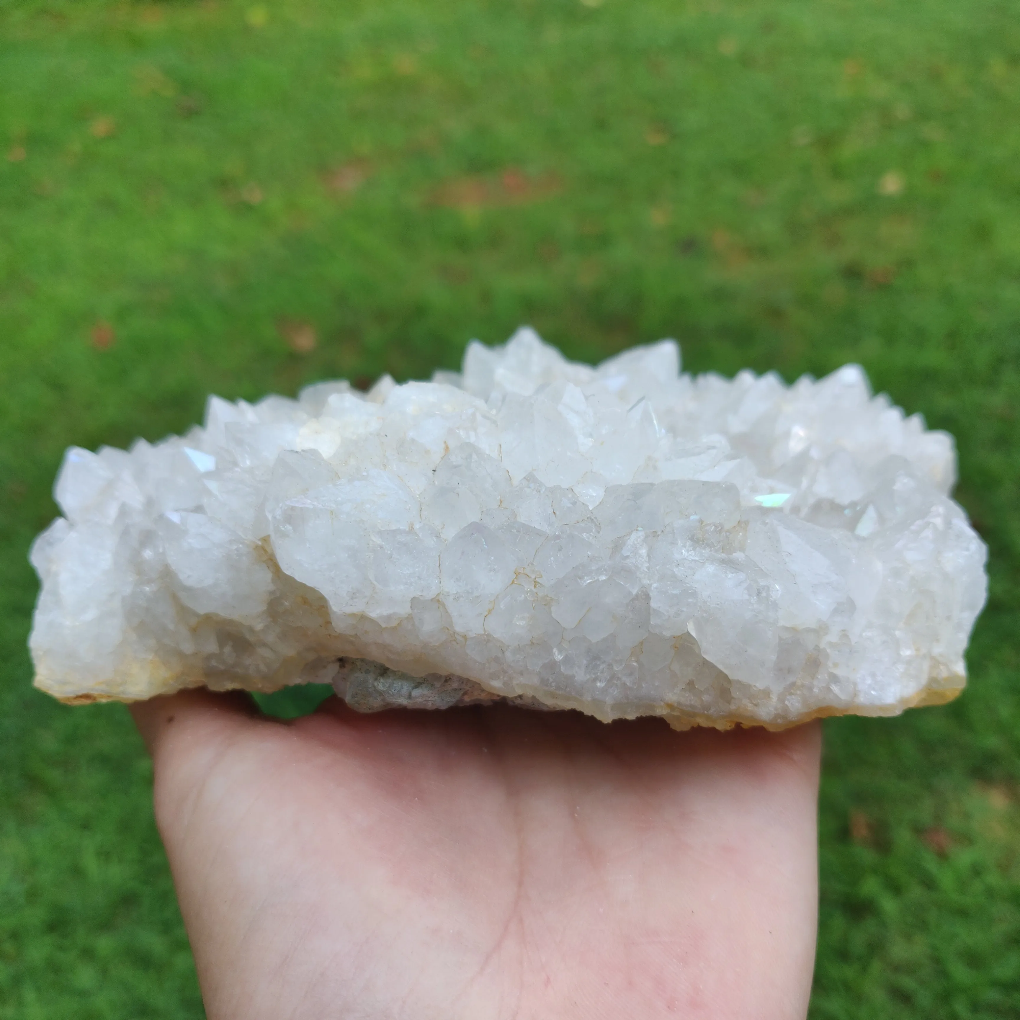 Anandalite Cluster, Natural Aurora Quartz Cluster (#J4)