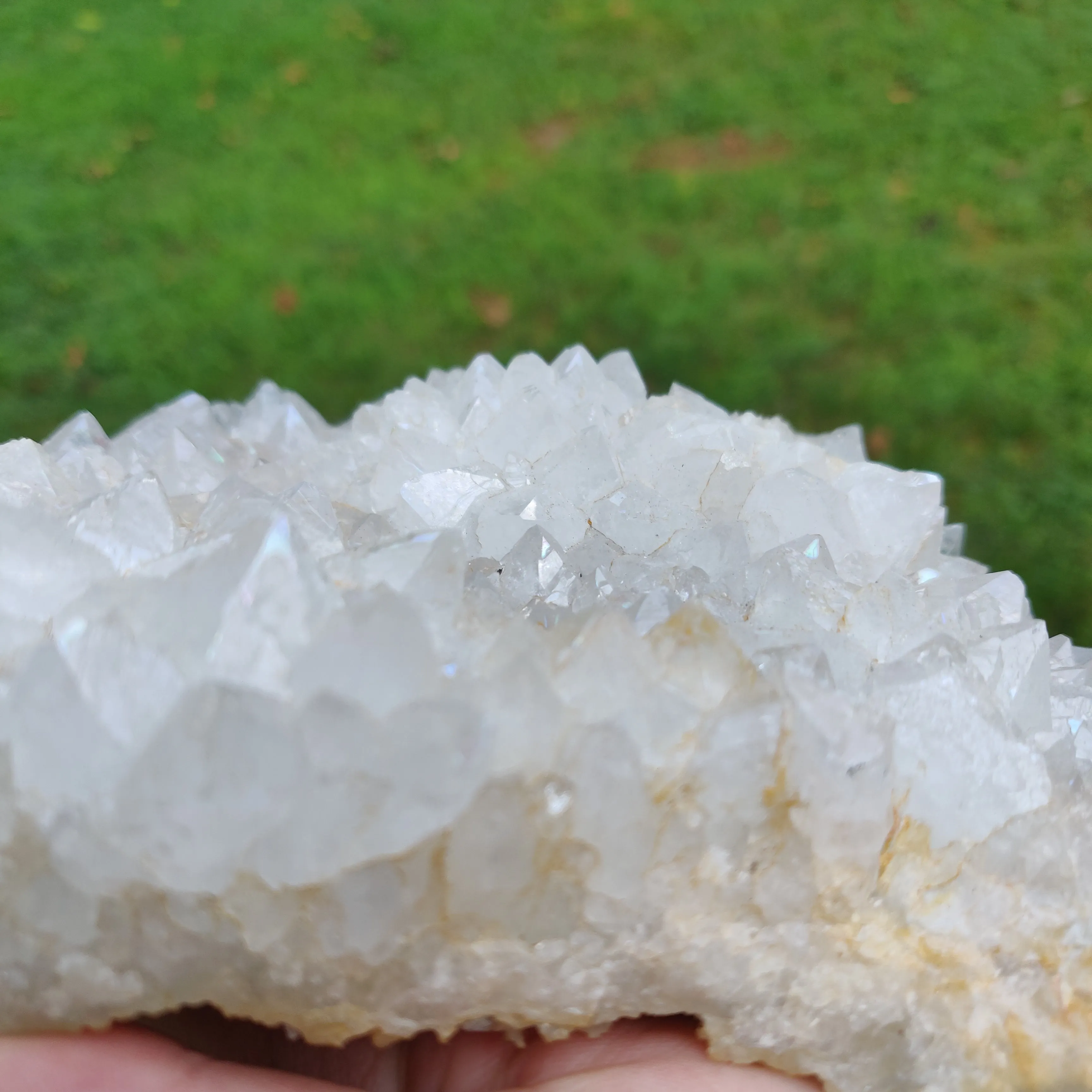 Anandalite Cluster, Natural Aurora Quartz Cluster (#J4)