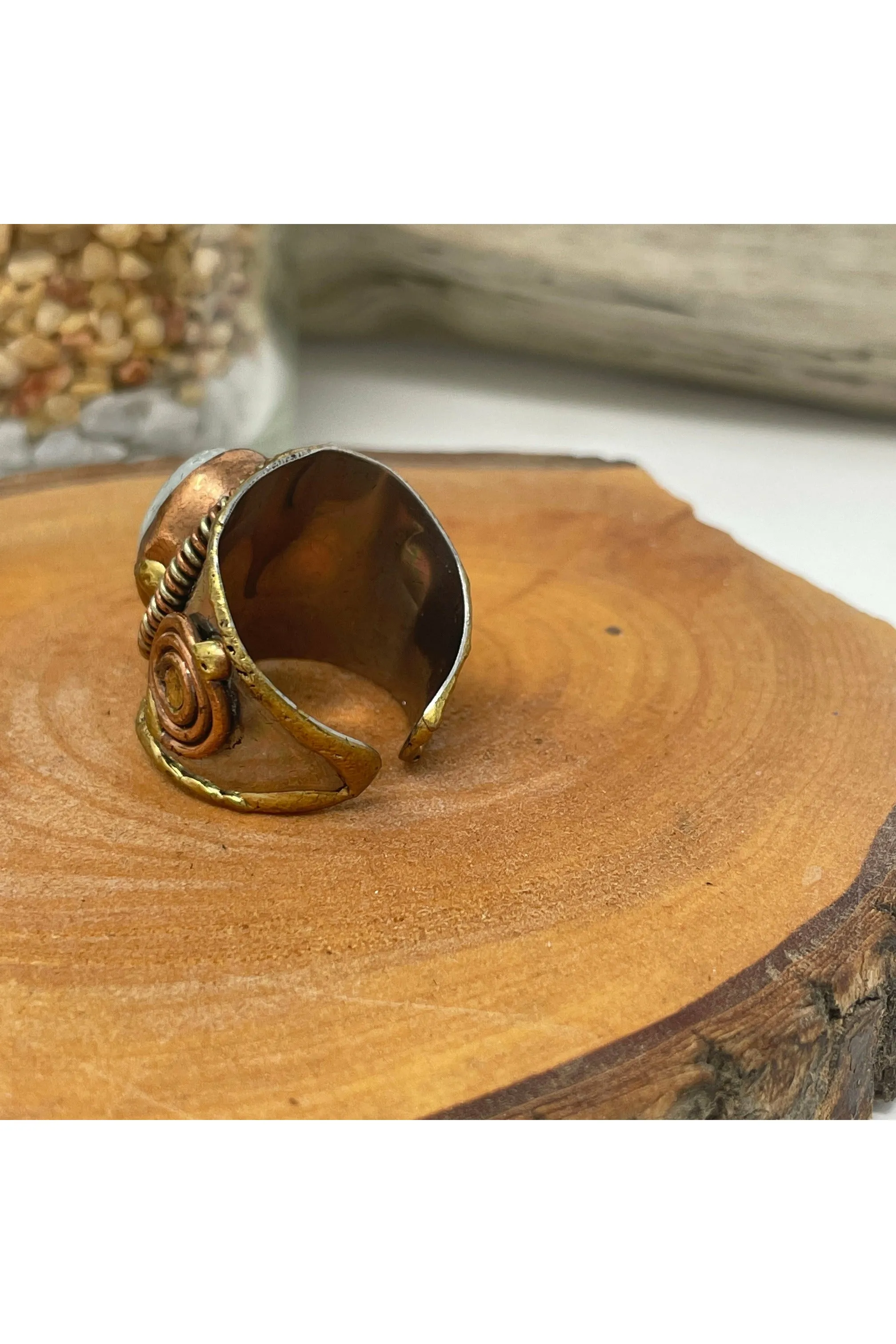Anju Oval Stone Ring