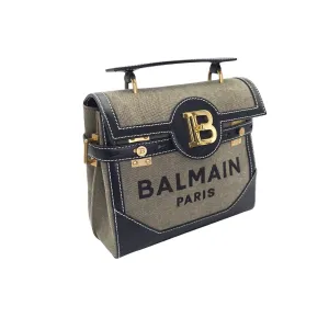 Balmain B-Buzz 23 Top Handle Bag w/ Crossbody Strap