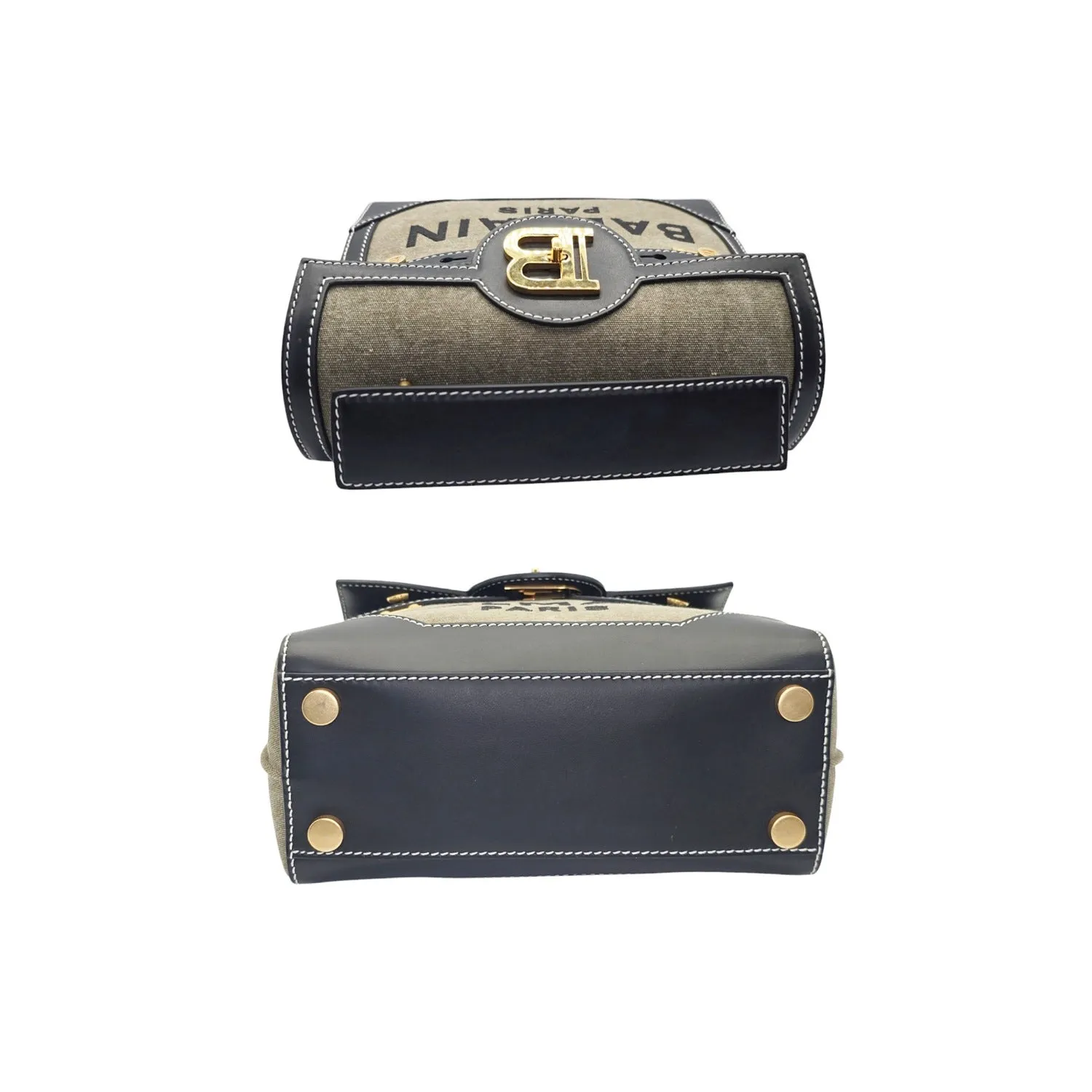 Balmain B-Buzz 23 Top Handle Bag w/ Crossbody Strap