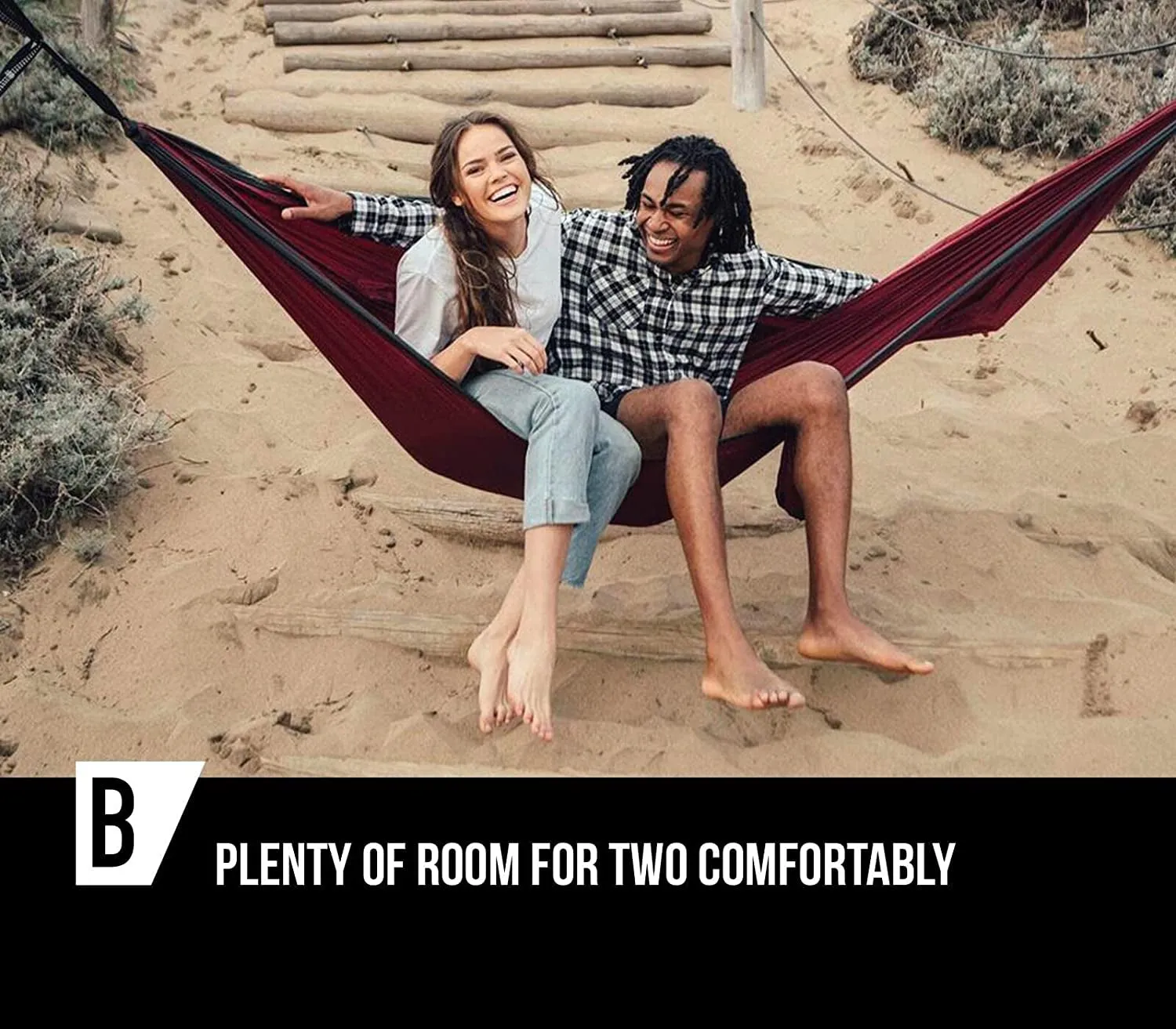 Bear Bottoms Hangout - The Ultimate "Chill Out" Duo Hammock for Adventurous Bear Huggers!