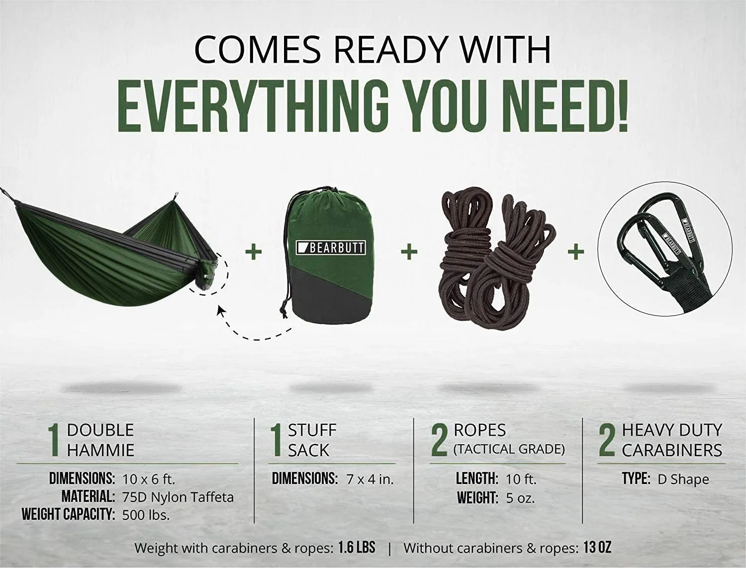 Bear Bottoms Hangout - The Ultimate "Chill Out" Duo Hammock for Adventurous Bear Huggers!