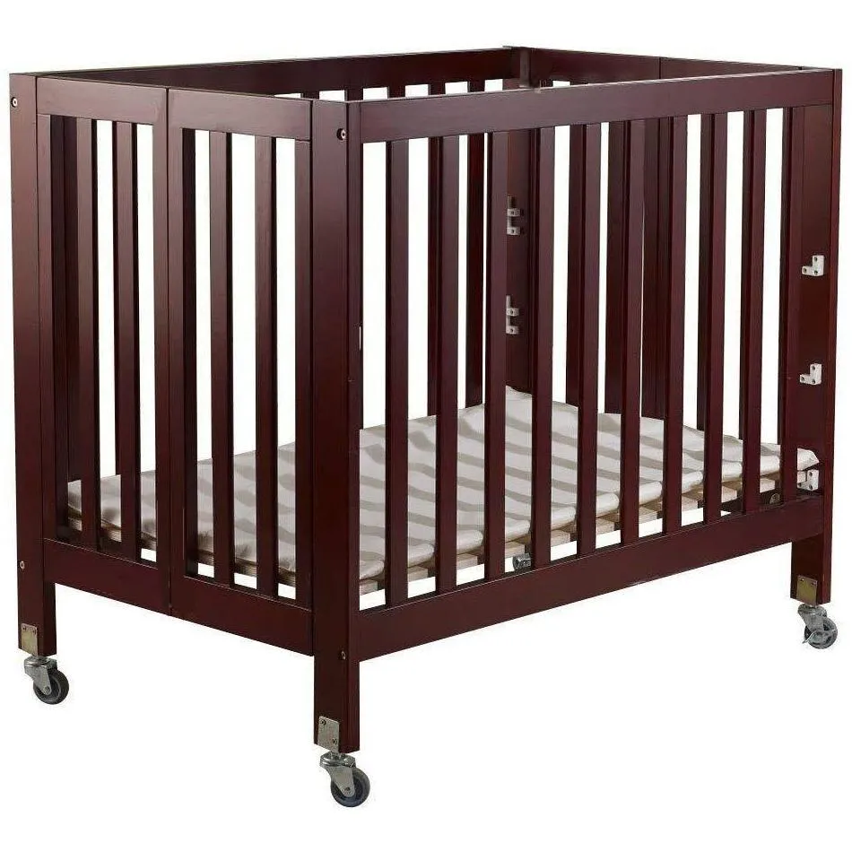 Big Oshi Sarah (Flat) 3 Level Mini Portable Crib   Free 3" Mattress