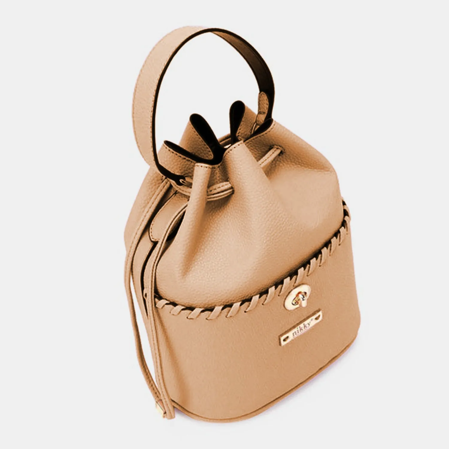 Boho Chic: Nicole Lee USA Drawstring Bucket Bag