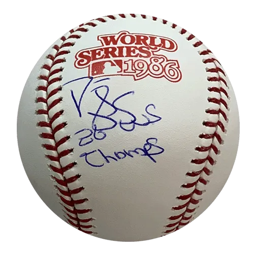 Darryl Strawberry Autographed 1986 World Series Official Major League Baseball w/ 86 World Series Inscription (PSA)