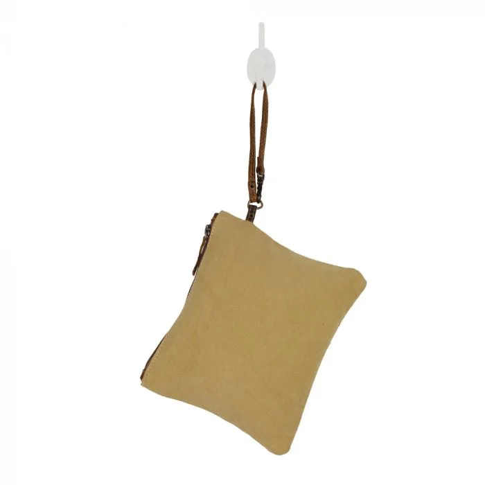 Dynamite Canvas & Hairon Wristlet