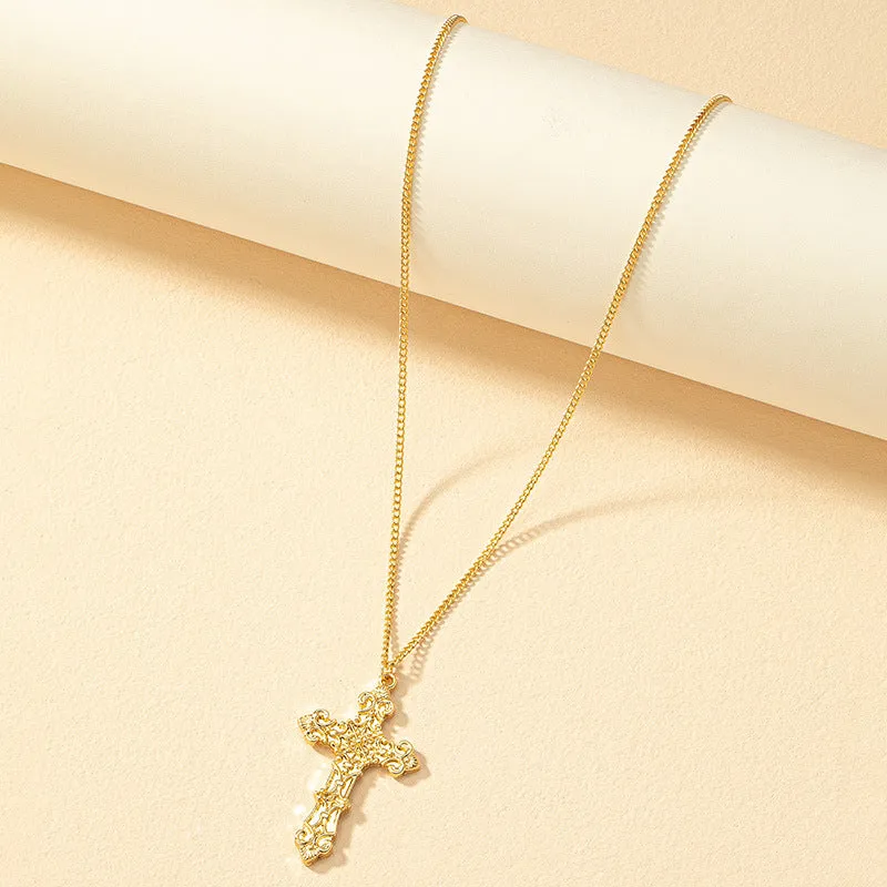 European American Fashion Cross Pendant Necklace - Vienna Verve Collection