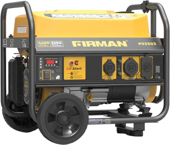 Firman P03503 Generator 3550W/4450W 30 Amp Recoil Start With CO Alert New