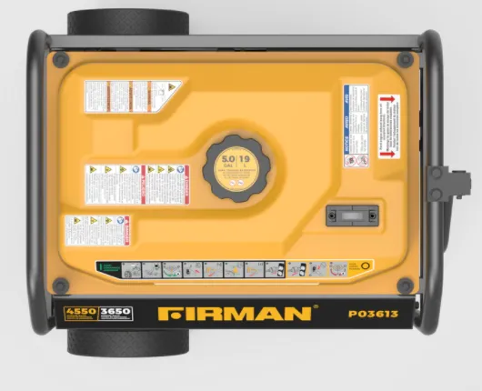Firman P03613 3550W/4450W 30 Amp Recoil Start Portable Gas Generator With CO Alert New