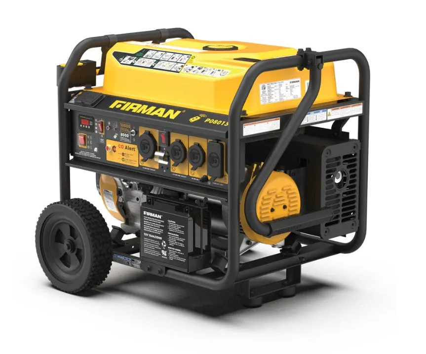 Firman P08013 Generator 8000W/10000W 50 Amp Remote Start With CO Alert New
