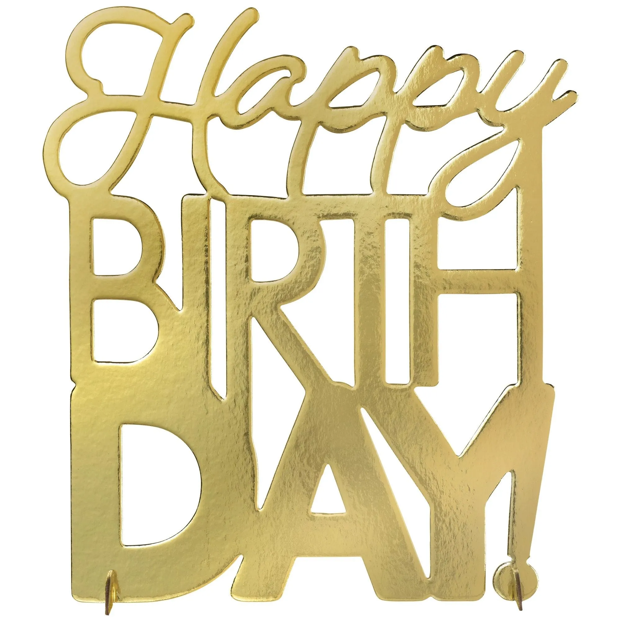 Golden Age Happy Birthday Table Decoration  | 1ct