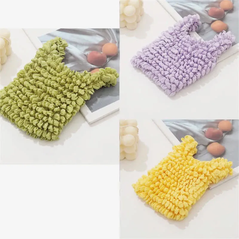 Large Capacity Eco Retractable Shopping Bags Magic Stretch Bag Pleated Bag
