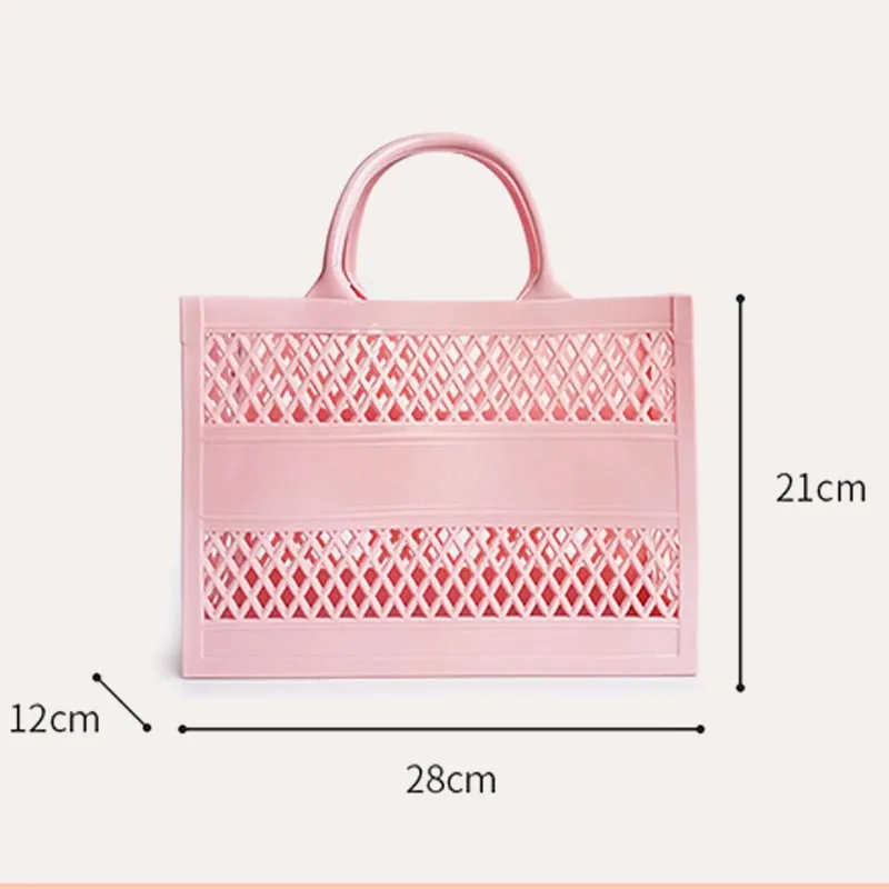 Large Capacity PVC Beach Bag Tote Handbag for Storage Holiday