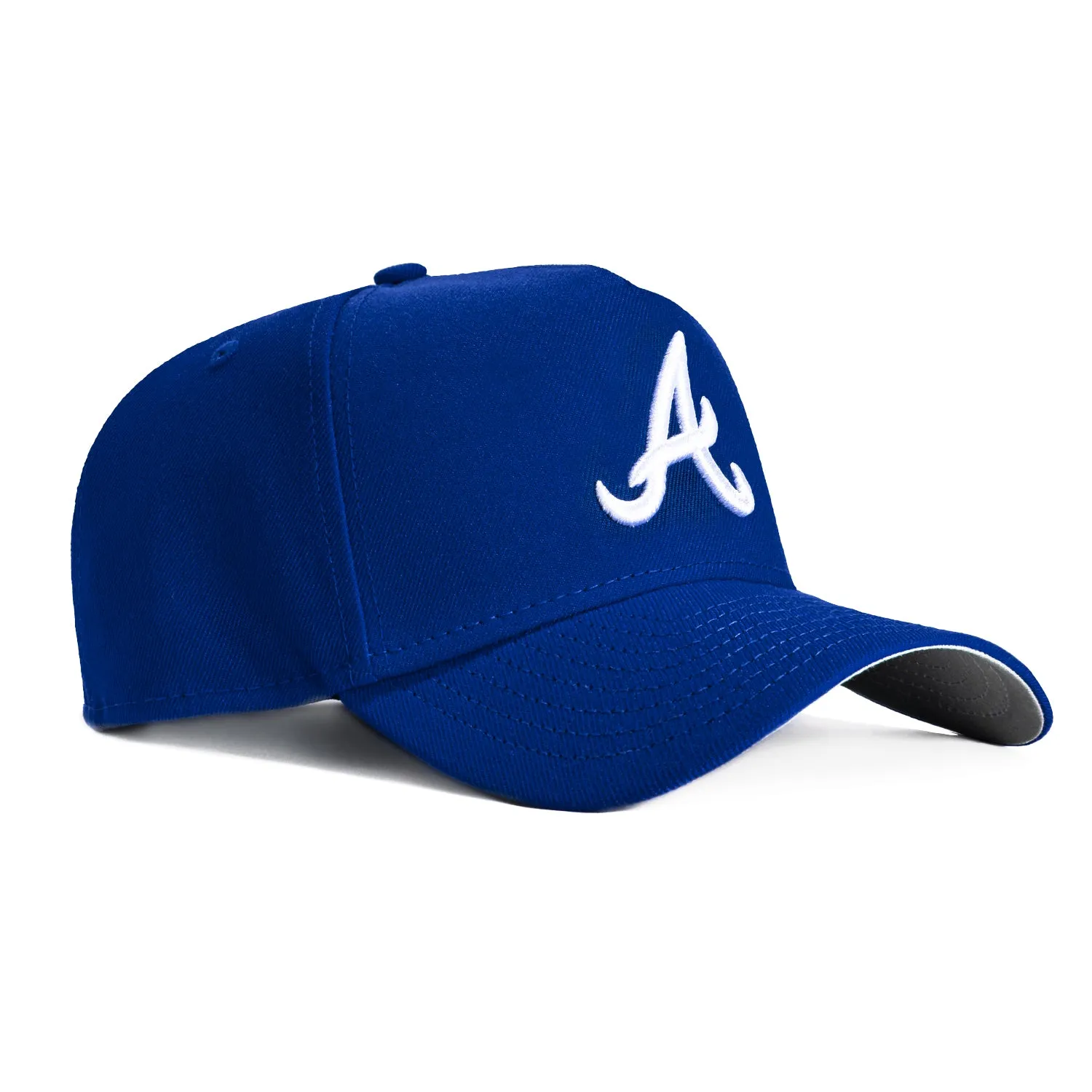 New Era 9Forty A-Frame Atlanta Braves Snapback Hat - Royal, White