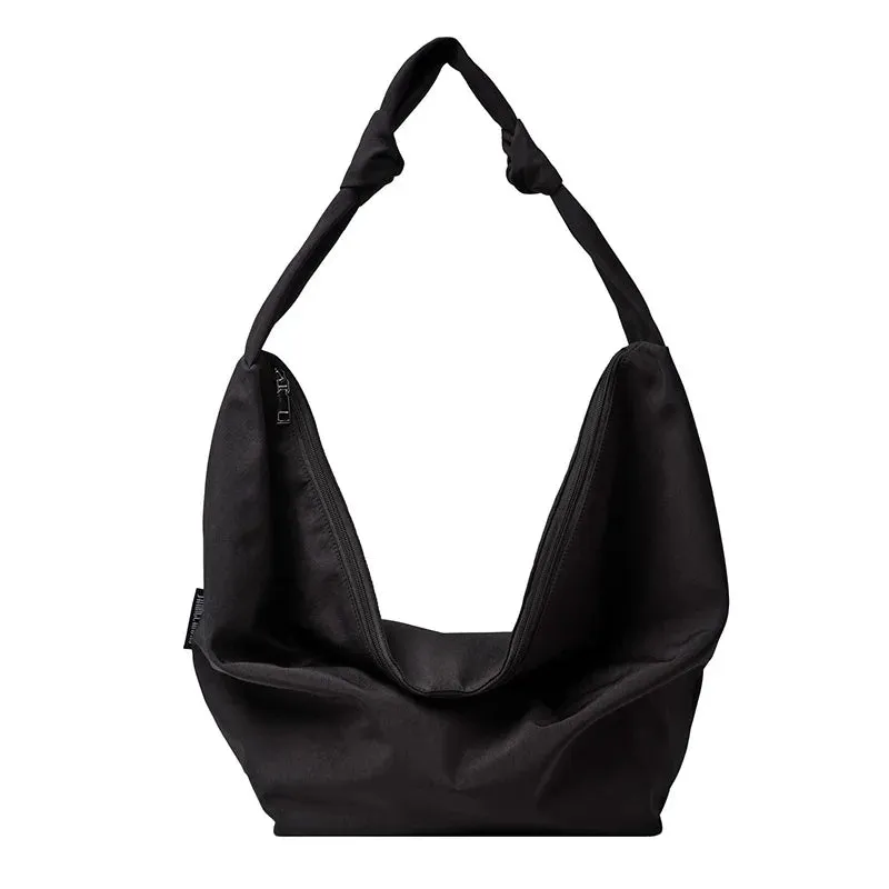 Nylon shoulder and crossbody bag