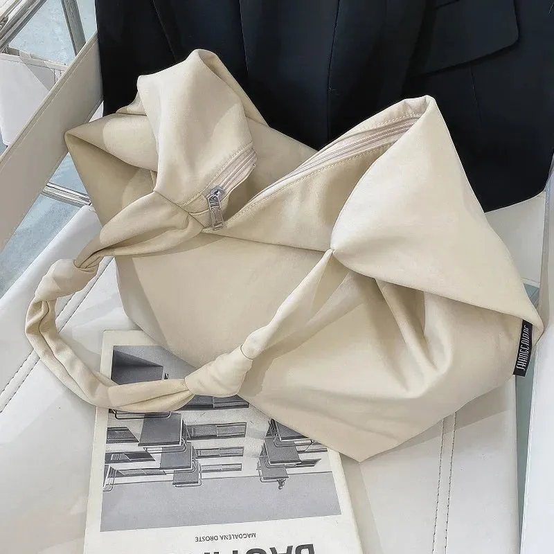 Nylon shoulder and crossbody bag