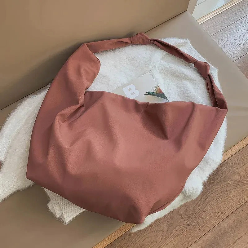 Nylon shoulder and crossbody bag
