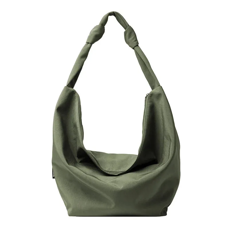 Nylon shoulder and crossbody bag