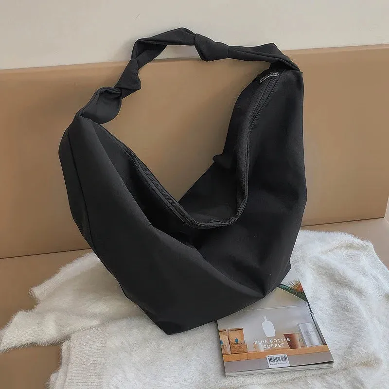 Nylon shoulder and crossbody bag