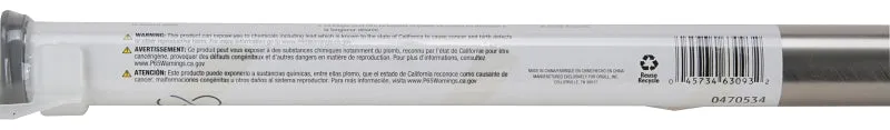 Simple Spaces SD-SR41-BN Shower Curtain Rod, 7-1/2 lb, 41 to 76 in L Adjustable, 1 in Dia Rod, Steel, Brushed Nickel :EA: QUANTITY: 1