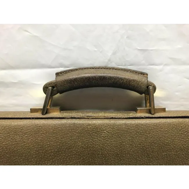 SOLD! Gucci Gg Supreme Brown Leather Portfolio Multi Compartment Briefcase