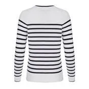 Striped Sweater with Button Detail