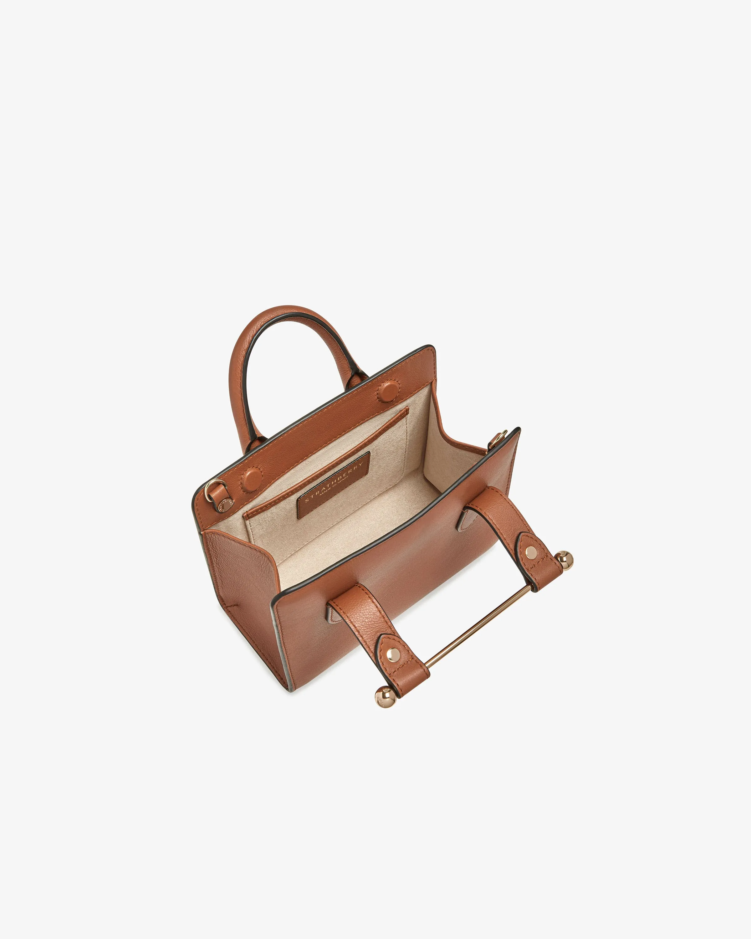 The Strathberry Nano Tote - Chestnut