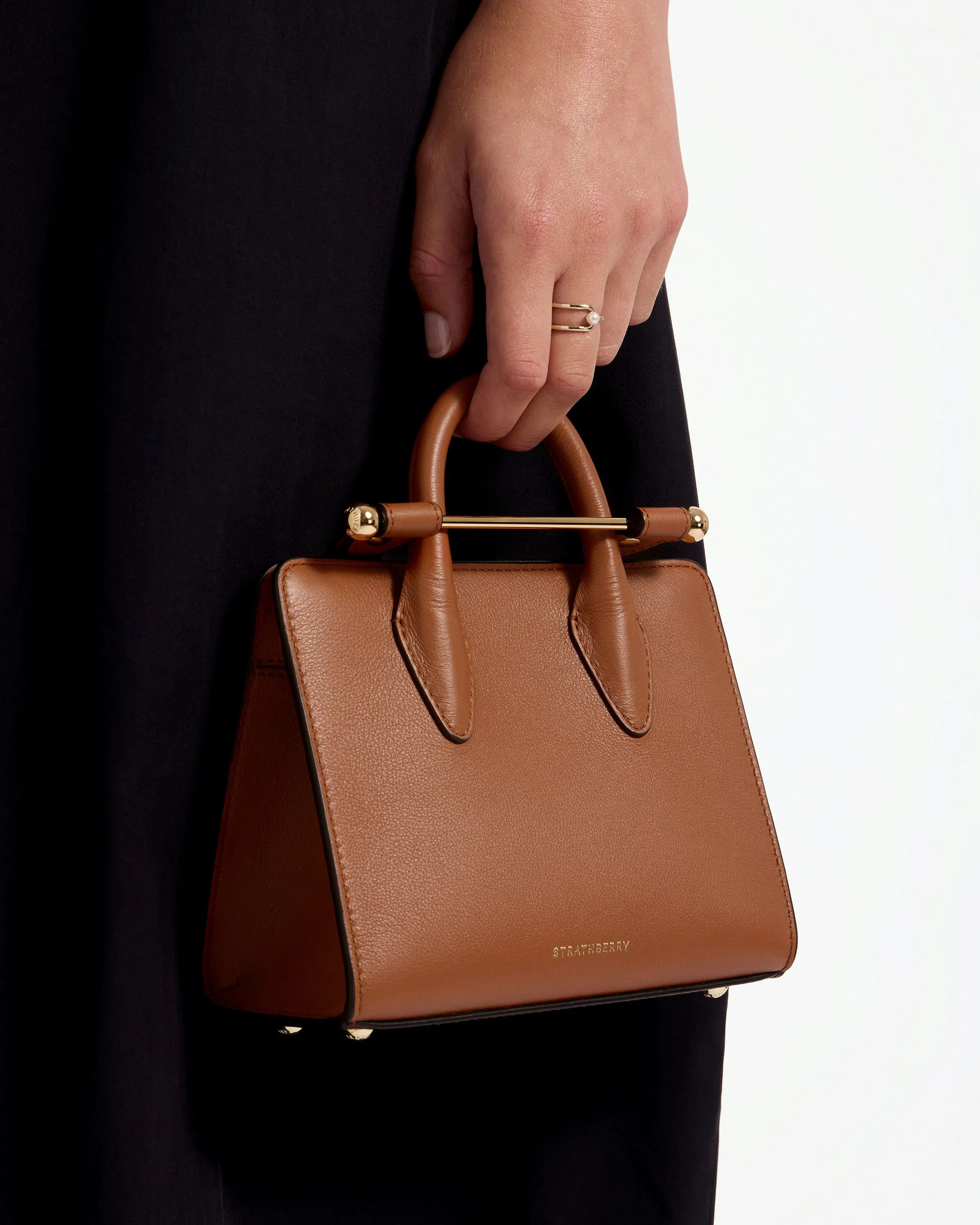 The Strathberry Nano Tote - Chestnut