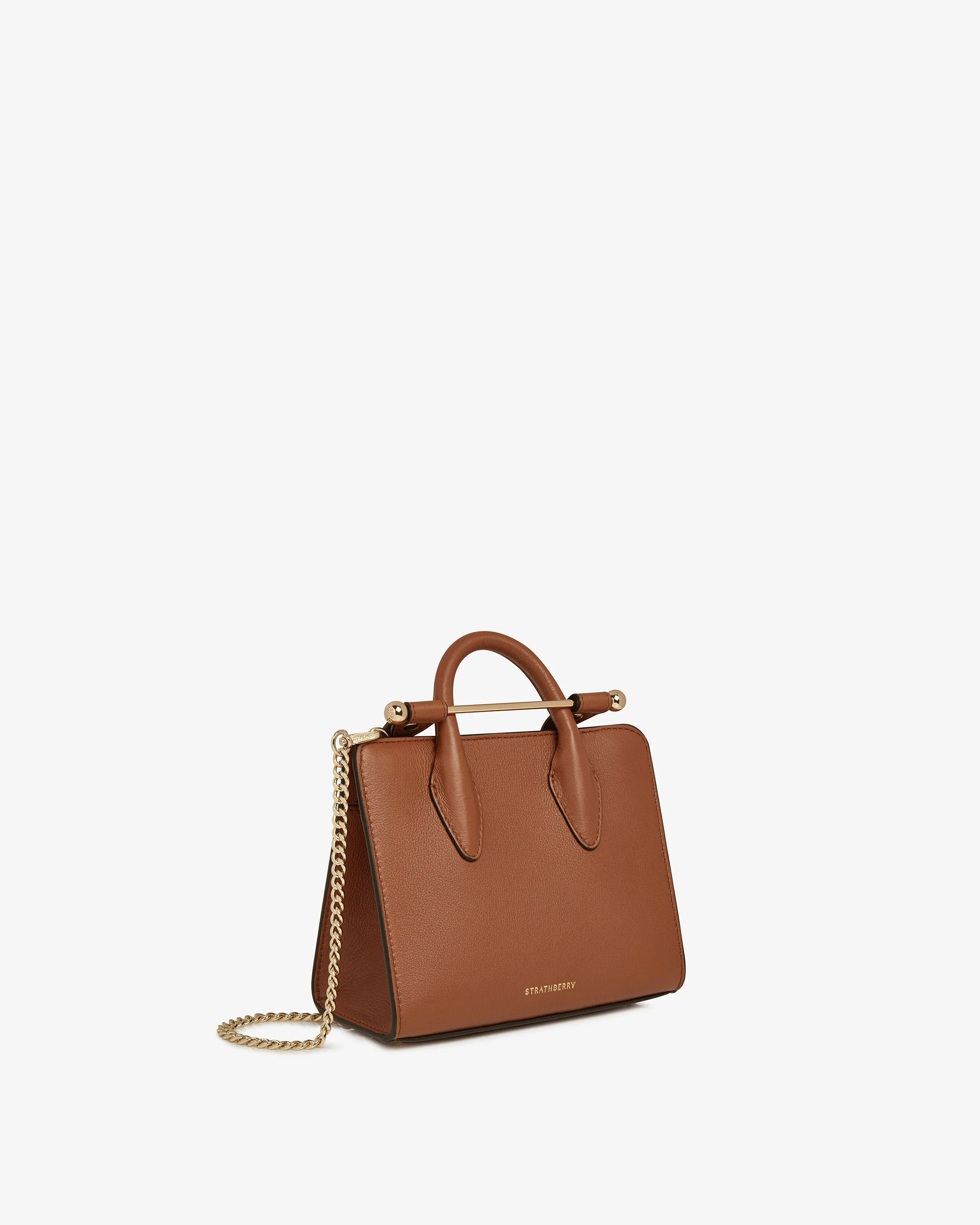 The Strathberry Nano Tote - Chestnut