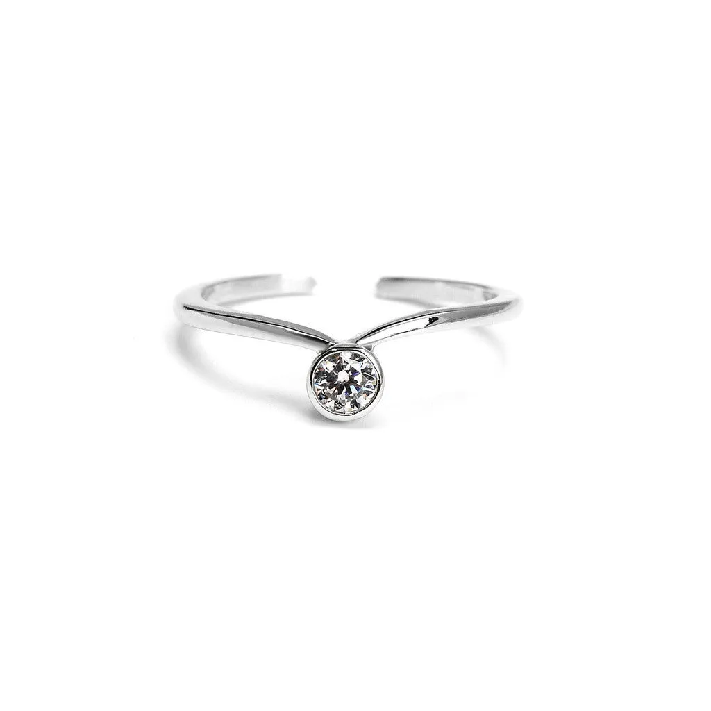 Twinkle On Silver Plated Rings