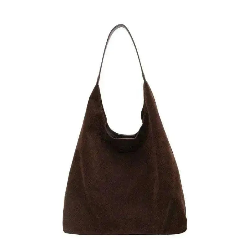 Vintage Suede Shoulder Bag - Stylish Women's Fashion Accessory - WSH025