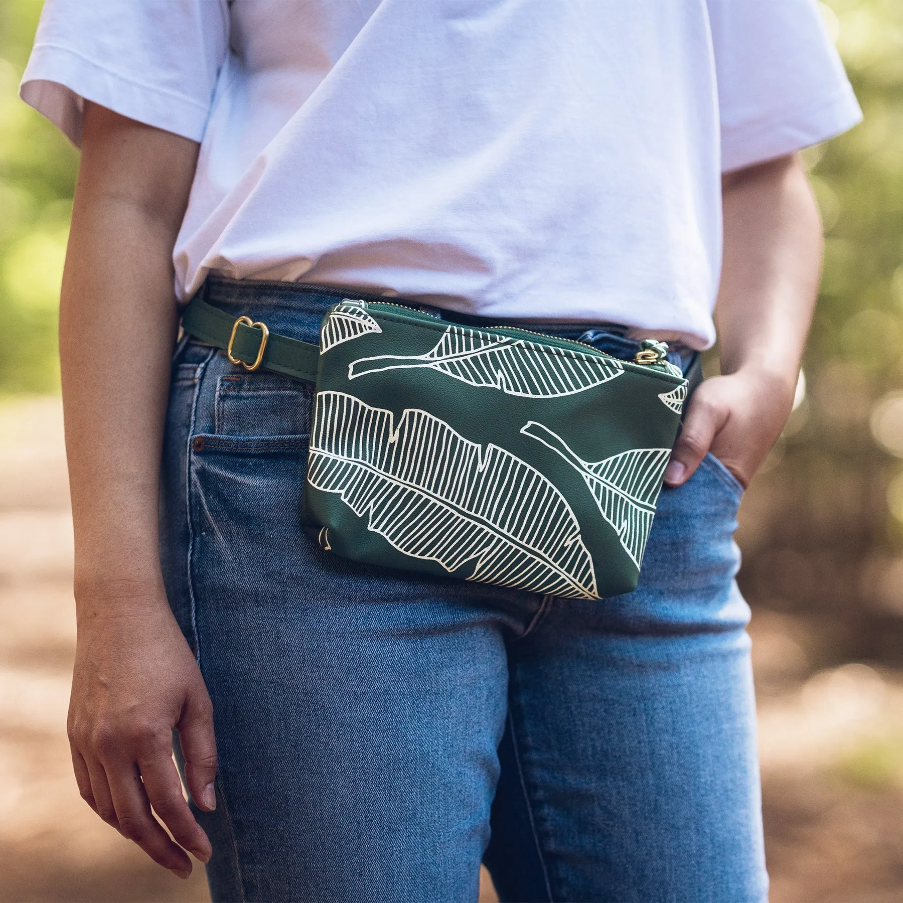 Waist Bag • Banana Leaf • Pine