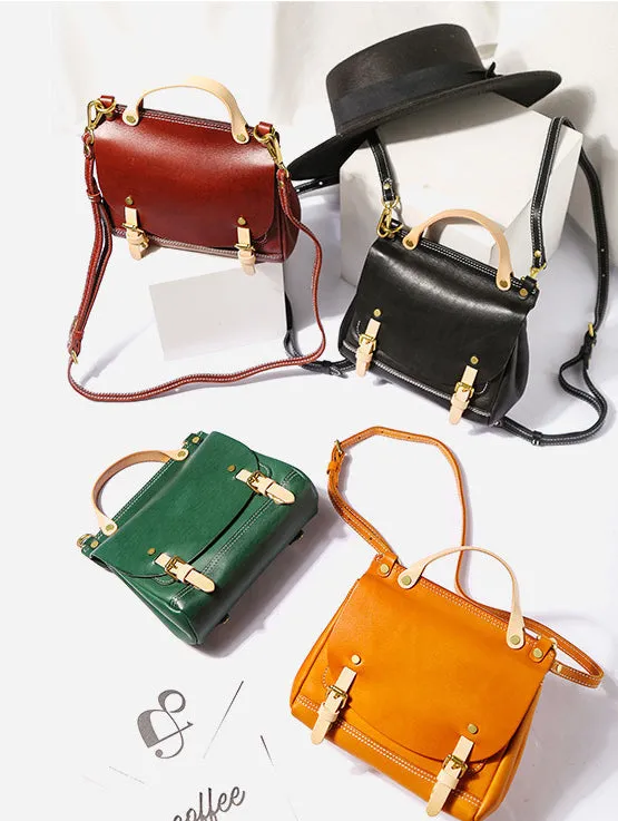 Womens Casual Backpack Leather Cross Shoulder Bag For Women