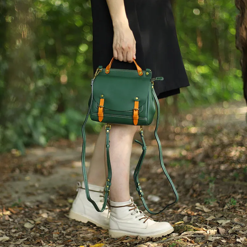 Womens Casual Backpack Leather Cross Shoulder Bag For Women
