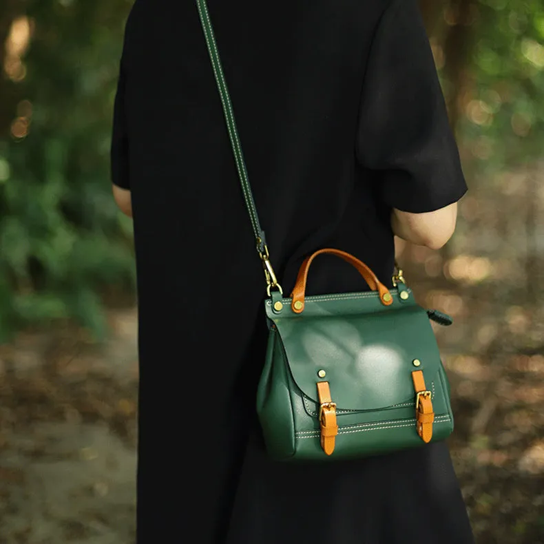 Womens Casual Backpack Leather Cross Shoulder Bag For Women