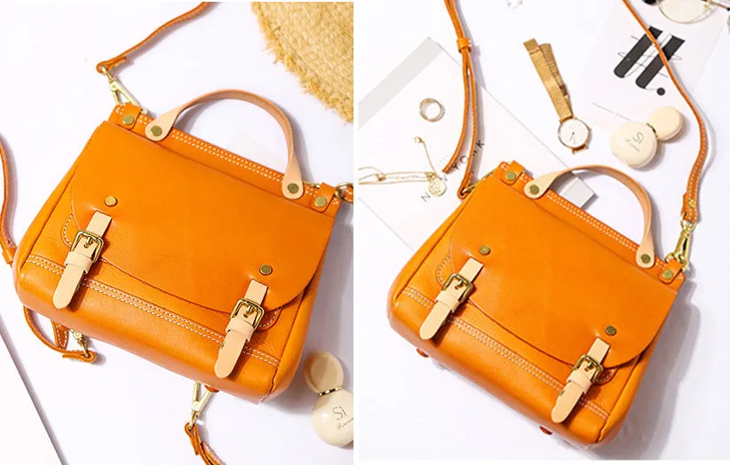 Womens Casual Backpack Leather Cross Shoulder Bag For Women