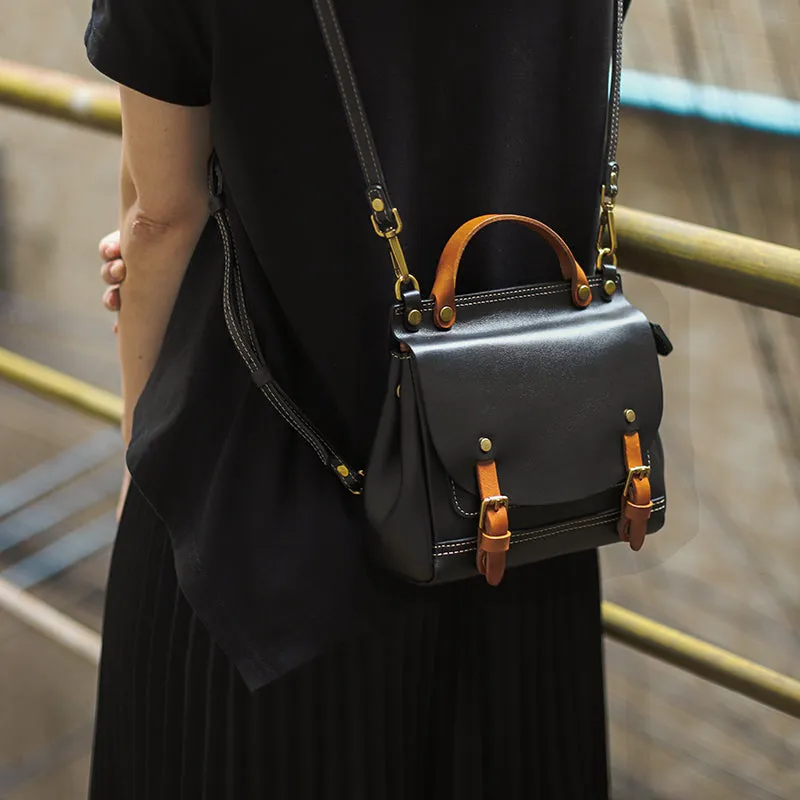 Womens Casual Backpack Leather Cross Shoulder Bag For Women