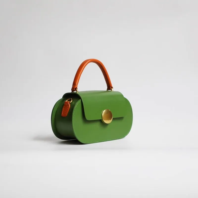 Womens Long Shoulder Bags Top Handle Handbag Green Handbag For Women