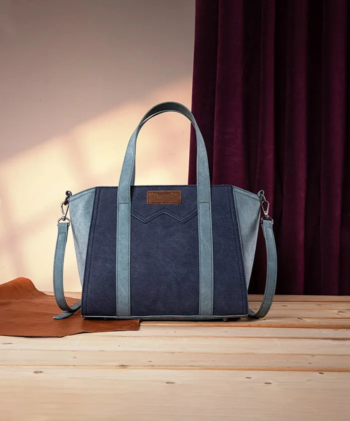 Wrangler Color Block Western Tote Bag